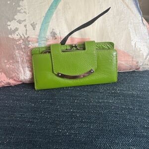 Hobo Green Leather Wallet